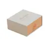 Caja de Joyería Blanca con Puntos Caja para Anillos Pendientes Tapa Cielo y Tierra Caja Deslizante para Collares Caja de Empaque para Joyería Mayoreo