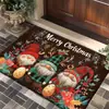Alfombrillas de suelo serie navideña Temu transfronterizas, felpudos para puerta de entrada, alfombrillas de suelo decorativas, alfombrillas de suelo resistentes al desgaste y a la suciedad