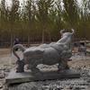 Escultura de Pedra de Gado, Búfalo de Água de Pedra Azul, Escultura de Pedra de Mármore de Boi de Arado, Estátua de Gado para Praça Corporativa, Ornamento de Escultura de Animal
