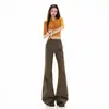 Pantalones de Mezclilla Ajustados 26Ss Primavera/Verano 2026, Nuevo Estilo Retro Americano, Largo hasta el Suelo, Ligeramente Acampanados, Versátiles, con Buena Caída.