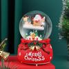 Caja de Música Bola de Cristal Congelada de Unicornio Nieve Moca Niña Adornos de Escritorio para el Hogar Regalo