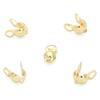 Cor de ouro 14k retenção de cor anel único fecho lagosta fivela corrente estendida com contas material DIY pulseira colar acessórios