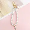 Cuentas para Hebilla de Puerta de Perla de Vidrio Nueva Colgante Accesorios de Joyería DIY Colgante Hecho a Mano con Cuentas para Funda de Teléfono Estilo Chanel Pequeño