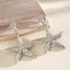 Pendientes Colgantes Ovalados de Circonita Transfronterizos Europeos y Americanos, Moda Retro, Temperamento Exquisito, Lujo Ligero, Pendientes de Alta Gama
