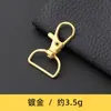 Fivela de Gancho D de Liga para Bolsa de Mão Ferragens de Mala Fivela de Cachorro Acessórios de Fivela para Fita DIY Fivela de Placa de Metal Gancho de Chaveiro