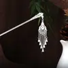 Horquilla de estilo étnico con borlas huecas geométricas, horquilla con forma de gota de aceite y marea nacional, accesorios para el cabello Hanfu para mujer