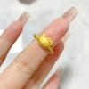 Sanrio Oro Arena Kitty Hello Kitty Anillo de Lazo Exquisito Dibujo Animado Gato Kt Anillo para Novia