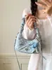 2026 Nuevo Bolso de Hombro de Moda para Mujer, Lindo, de Lunares con Lazo, Cadena Cruzado, Bolso Nube