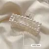 Pinza de Metal Estilo Coreano para la Parte Posterior de la Cabeza, Pinza de Tiburón al Mayoreo, Pinza Grande para el Cabello, Accesorio para el Cabello, Pinza para el Cabello de Perlas