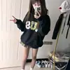 Mori Sudaderas con Capucha para Mujer Sudaderas con Capucha para Mujer Estilo Americano Vintage Estampadas Tallas Grandes Estilo Japonés y Coreano Unisex Petite