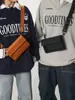 Bolso de solapa tipo sobre de moda para mujer, Bolso de pecho simple y versátil para hombre, Bolso cruzado de textura de alta calidad estilo coreano, Bolso cuadrado pequeño