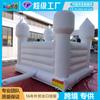 Paraíso Infantil Transfronterizo Castillo Travieso Fiesta de Cumpleaños Boda Trampolín Castillo Inflable Blanco Puro Pequeño y Mediano