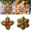Árvore de Natal Plana Acrílica Nova Transfronteiriça Floco de Neve 2D Floco de Neve Decorações Penduradas Decorativas Pingente