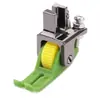 Nuevo pie prensatelas de rodillo de plástico para máquina de coser de cama plana, pie prensatelas universal de rodillo resistente al desgaste de teflón para máquinas de coser de cama plana