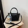 Bolsa Pequena Estilosa de Prata para Nicho 2026 Nova Bolsa Transversal Casual Estilo Coreano Bolsa Balde para Instagram Bolsa de Ombro Único para Mão