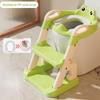 Escada para Vaso Sanitário Infantil Escada para Meninos e Meninas Bebê Suporte Dobrável Almofada para Uso Doméstico Infantil