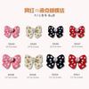 Acessórios de Nail Art Japoneses Vermelho da Internet Onda Laço Pérola Acessórios Fofos Versátil Outono Inverno Unha Liga de Zinco Diamante