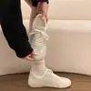 Zapatos planos casuales de estilo callejero para mujer 2026, nuevo estilo, versátiles, suela gruesa, bloques de color, nicho, que aumentan la altura, zapatillas de entrenamiento alemanas