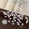 Arte de Uñas Estrella Brillante Circonita Estrella de Cinco Puntas Pedrería Champagne Plata Mezclado Mini Irregular Fondo Plano Decoraciones para Uñas