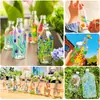 Garrafa de Vidro DIY Pintada à Mão Kit de Materiais Artesanais Garrafa Estrela da Sorte Graffiti Pintado para Crianças Vaso de Pintura Criativa