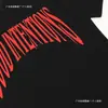 [Transfronterizo 220g] Marca Trendy Americana Vlone Jerry Big V Camiseta Casual Calle Alta Calle Street Pareja Manga Corta Vtg