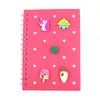 Cuaderno de Silicona A5 DIY Cuaderno Educativo de Agujeros de Silicona con Accesorios Bloc de Notas Recortable Cuaderno de Espiral de Mano