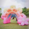 Arco Inflable Exterior Parque Temático Evento Arco Puerta Arcoíris Inflable Promoción de Apertura de Centro Comercial Personalización
