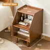 Mesita de Noche Nueva de Madera Maciza, Gabinete Lateral Estrecho Extremadamente Estrecho de 30 cm, Gabinete Estrecho para Espacios Pequeños de Dormitorio, Gabinete Pequeño para Dormitorio del Hogar