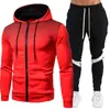 2024 Exportação Transfronteiriça Aliexpress Nova Calça Moletom Masculina Roupas de Esporte Fitness Outono e Inverno Conjuntos Masculinos