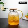 Bule de Vidro Resistente ao Calor Chaleira de Água Fria Doméstica Grande Capacidade Chaleira para Ferver Chá Água Fria Martelo Vidro Borossilicato Alto Chaleira de Água Fria