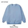 Sudadera Holgada de Forro Polar con Cuello Redondo Color Sólido Manga Larga Top Casual para Hombres y Mujeres Soporta Personalización de Impresión de Patrón de LOGO