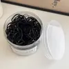 Preço de atacado 100 elásticos de cabelo infantil para polegar alta elasticidade durável amarrador de cabelo para prender o cabelo não machuca o cabelo elástico corda de cabeça mulheres