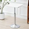 Mesa de Negociación Comercial, Mesa de Patas Altas, Mesa de Bar, Mesa de Café Pequeña de Lujo Ligero para Uso Doméstico, Mesa de Comedor, Mesa Pequeña Giratoria y Ajustable en Altura