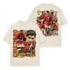 Camiseta de manga corta lavada con cuello redondo y capucha holgada para hombre, con estampado retro de Cristiano Ronaldo CR7, estilo transfronterizo americano, venta al por mayor