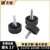 M4 * 8mm parafuso de mão revestido parafuso de alça de plástico serrilhado parafuso de cabeça redonda
