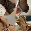 Versão em Couro~Aumento de Altura 6cm Salto Grosso Maillard Solado Grosso Botas Martin Femininas Outono Inverno Tira com Fivela Camurça de Vaca Botas Curtas Botas de Cavaleiro