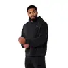 Gymsahrk Moletom com Capuz Cruzado Masculino e Feminino Outono e Inverno Pulôveres Esportivos Casuais Largos Material de Veludo