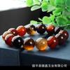 Pulseira de ágata de 14 mm Pulseira de ágata do Brasil atacado Pulseira de casal de jade Flor de Gelo Vermelho ágata colorida