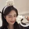 Nova Faixa de Cabelo Doce da Moda, Fofa, de Desenho Animado, Celebridade da Internet, para Lavar o Rosto, Acessório de Cabelo Super Adorável e Estiloso de Nuvem Feliz