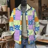 2025 Estación Independiente Temu Nueva Moda para Mujer Chaqueta de Algodón Plisada Estampado Digital Floral Chaqueta de Algodón para Mujer