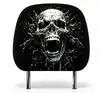 Capa de encosto de cabeça de carro com design de fantasma de terror, fronha de carro, capa de assento à prova de poeira, pode ser personalizada com sua própria imagem como capa de apoio para cabeça e pescoço