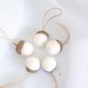 Colgante de helado de bola de fieltro de lana coreana viento INS decoraciones navideñas blanco gris rosa Macarons
