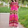 Vestido de Algodón y Seda para Mujer Tallas Grandes para Mamás, Nuevo Estilo de Verano 2026, Vestido Holgado que Oculta el Vientre para Mujeres de Tallas Grandes