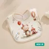 Baberos Impermeables en Forma de U al por Mayor, Baberos Caseros para Bebé, Baberos de Gasa de Algodón Puro Grado A, Toallas de Saliva para Bebés, Dropshipping