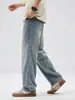 Ropa de Hombre Fengshe / Pantalones de marca vintage modernos de pierna ancha rectos holgados para hombre, Jeans de Tencel