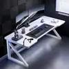 Escritorio de computadora, escritorio para juegos en casa, puede albergar una torre de computadora, escritorio para dormitorio, escritorio de escritura, escritorio de oficina, simple para viviendas de alquiler