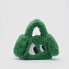 Bolsa de Inverno Feminina, Bolsa de Ombro de Pelúcia Fofa e Versátil, Bolsa Transversal com Acabamento de Luxo, Bolsa de Mão de Pelúcia com Olhos Grandes