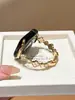 Pulsera Reloj de Trébol de Cuatro Hojas Correa Adecuada para S11 Apple Watch Iwatchs10/9Se Correa de Reloj de Metal