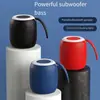 Altavoz Bluetooth para Ciclismo al Aire Libre, Portátil Inalámbrico con Ranura para Tarjeta, Subwoofer, Luz Ambiental para el Hogar, Sistema de Audio de Escritorio