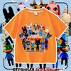 Nueva camiseta de manga corta para niños del juego de Roblox Animal Hospital, top moderno